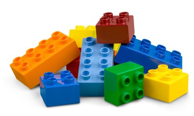 Plastic block.