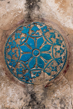 Indian Floral Mandala On A Wall