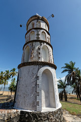 Un monument de l'histoire du bagne en Guyane française, la tour Dreyfus, sémaphore de...