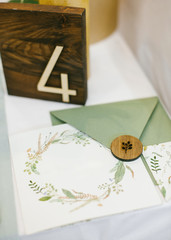Flower wedding invitation card, greeting card.