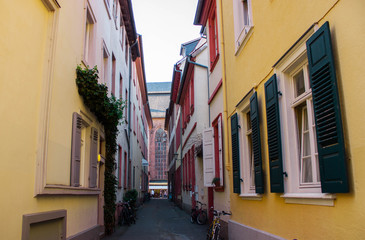 Colorfull buildings in old town in Germany