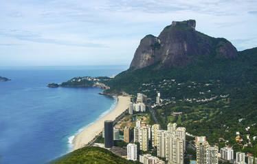 Beautiful sandy beach in Ocho Rios, Jamaica