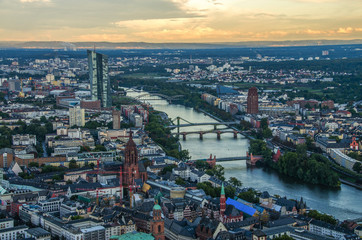 Modern skyline of Frankfurt