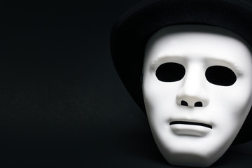 White human mask 