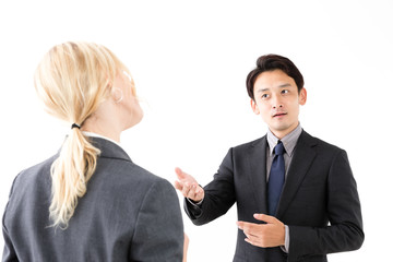 grobal businessgroup on white background