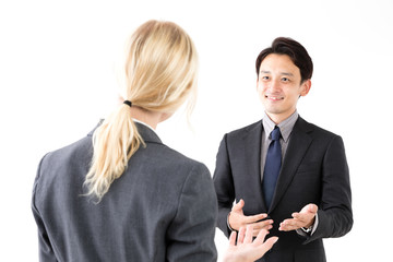 grobal businessgroup on white background