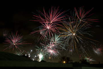 Crackers fireworks on 4th of july