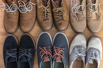 shoes styles Collection lifestyles footwear fashion Close-up Big collection