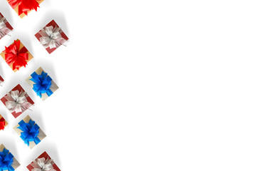 gift box Christmas happy Holiday greeting card anniversary  Christmas, new year, valentine day