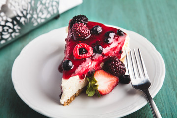 cheesecake de frutos rojos