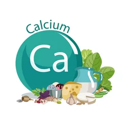 Fotobehang Calcium in food © alfaolga
