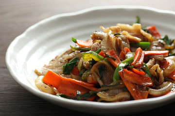 野菜と豚肉の炒め物