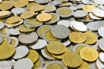 Thailand's coin mix 1,2,5,10 baht