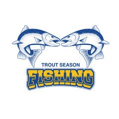 Fishing badge template