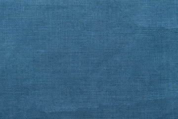 Blue burlap background and texture