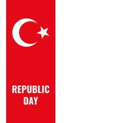 republic day greeting card, turkey national holiday