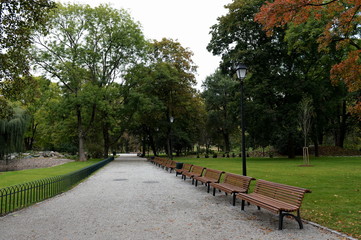 Bernardine garden in the old city of Vilnius.