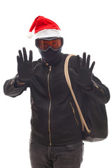 Santa claus burglar
