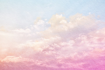 image of abstarct patel clouds and sky with texture