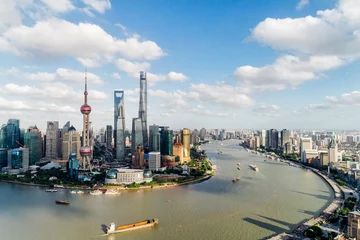 Papier Peint photo autocollant Shanghai Shanghai city skyline 