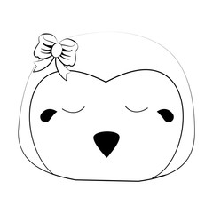 penguin crying cute animal cartoon icon image vector illustration design