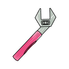 wrench  vector illustration