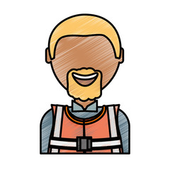 Obraz premium working man vector illustration