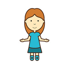 cartoon girl icon