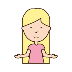 cartoon girl icon