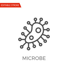 Fototapeta premium Microbe Vector Icon