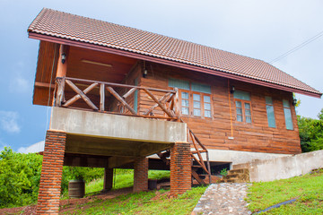 house in forest, thailand