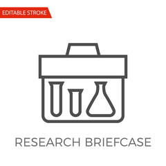 Research Briefcase Vector Icon