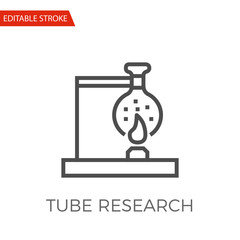 Tube Research Vector Icon