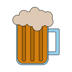 beer glass icon image vector illustration design 