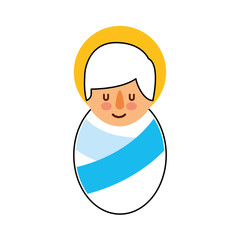 cartoon cute baby jesus christ christmas image