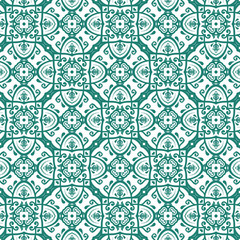Orient vector classic pattern. Seamless abstract background with colored repeating elements. Orient background