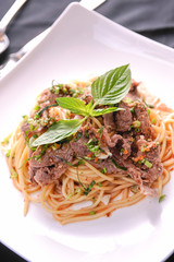 spicy spaghetti