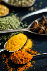 spices on the spoon