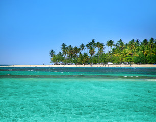 Caribbean sea. The Caribbean coast