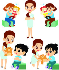 Nurse Cartoon Child care