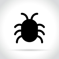 bug icon on white background