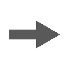 Arrow Icon in trendy simple style isolated on white
