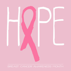 Breast cancer awareness month - conceptual poster