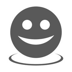 Smile icon vector simple