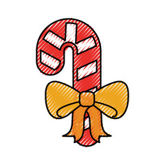 christmas cane candy sweet ribbon decoration