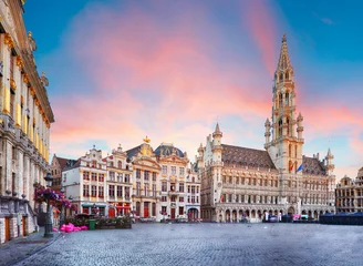 Stickers pour porte Bruxelles Bruxelles - Grand place, Belgique, personne