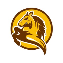 horse logo / icon illustration