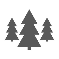 Obraz premium Forest icon vector simple