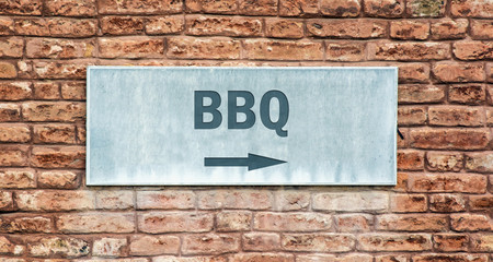 Obraz premium Schild 225 - BBQ