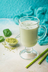 Green tea matcha latte